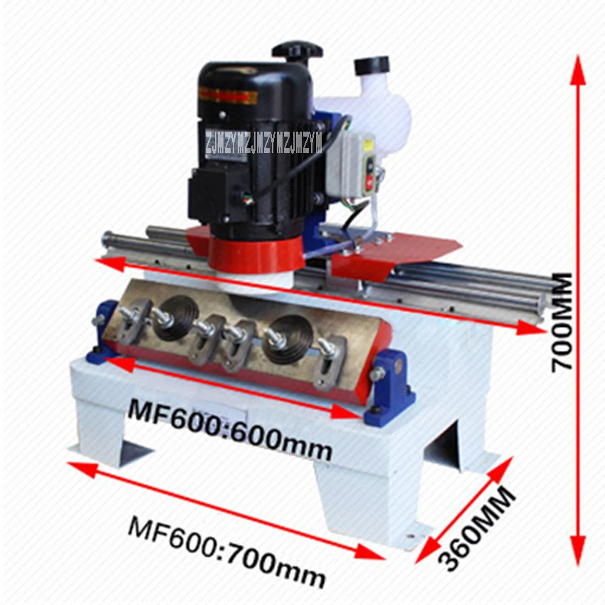 MF600 Электрический станок для заточки ножей Высокоточный Линейный шлифовальный станок горизонтальный шлифовальный станок для ножей 220 V/380 V 1.1KW