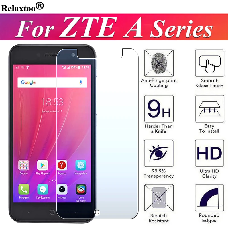 

Protective Glass On The For ZTE Blade A6 A510 A610 A520 A601 A512 Tremp Safety Screenprotector A 6 Tempered Glas Protect 9H Film