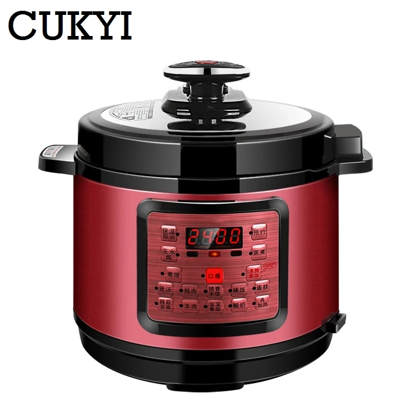 CUKYI 5L Electric Multicooker Multi functional Programmable Pressure Reservation Rice cooker