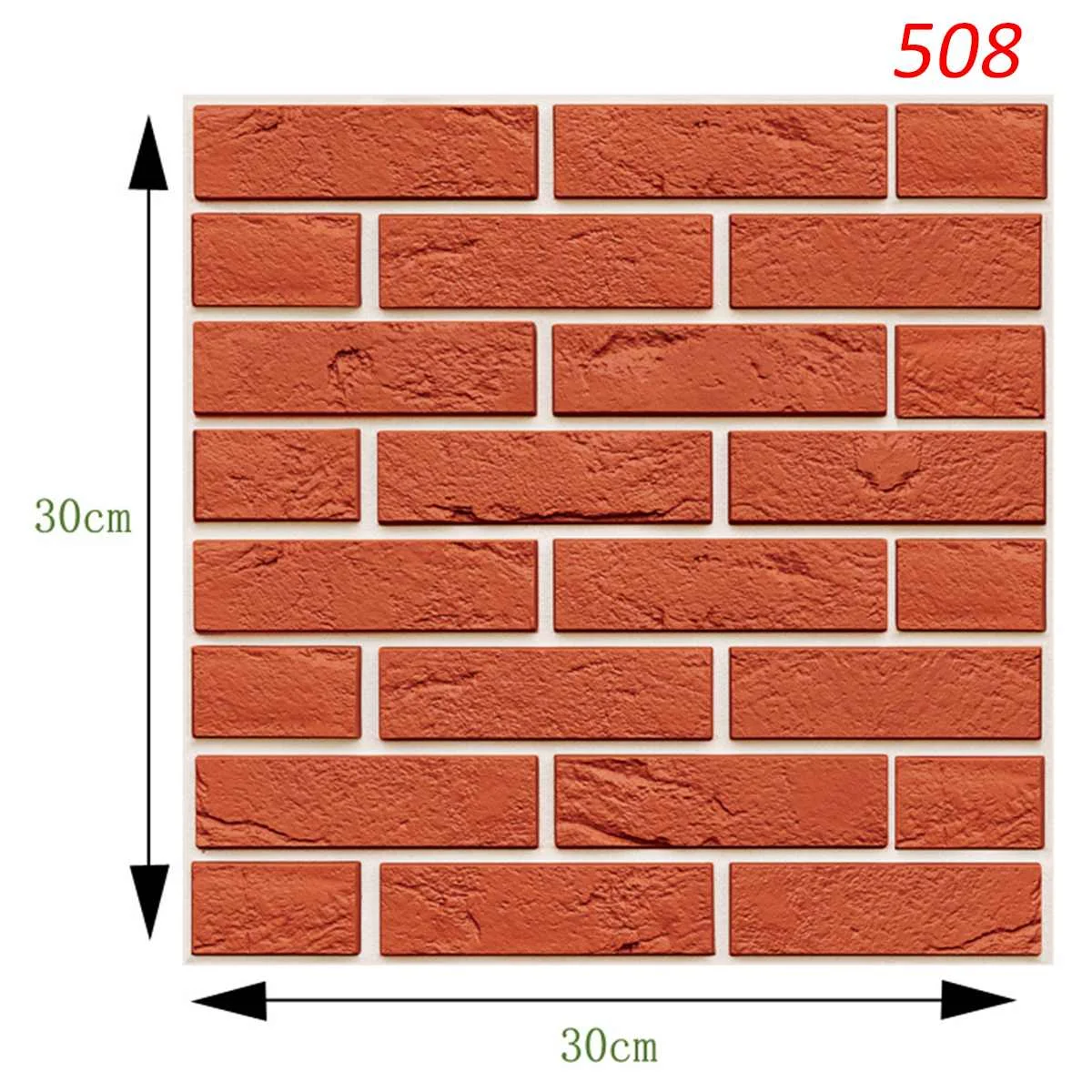 4 мм, Фурнитура для бижутерии, самоклеющиеся 3D плитки кирпичная стена наклейки Украшения в спальню 30x30 см пенополиэтилен кирпич для декора комнаты обои для дома dwcoration - Цвет: 508