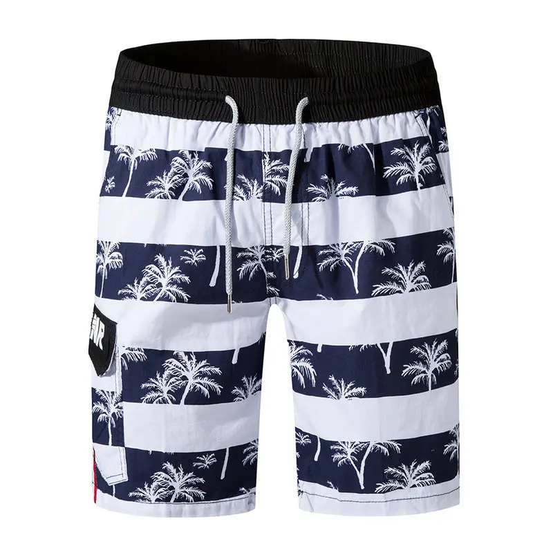 Летние полосатые бермуды х/б мужские Шорты повседневные тонкие мужские пляжные шорты