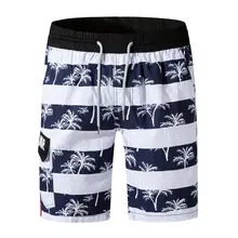 Летние полосатые бермуды х/б мужские Шорты повседневные тонкие мужские пляжные шорты