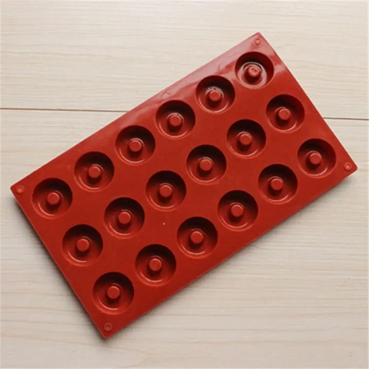 

5pcs/lot 18 Cavity Silicone Mini Donuts Mold Chocolate Biscuit Cake Cupcake Molds Doughnut Mould Home Baking Dessert
