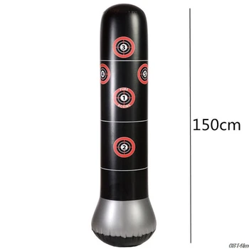 

Fitness Adult Children Inflatable Vertical Boxing Column Tumbler Inflatable Sandbag Decompression Toy Thicken 1.5 Meters High
