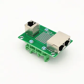 

RJ45 8P8C Jack 1way transfer 2 way Breakout Board, Terminal Block, Connector.