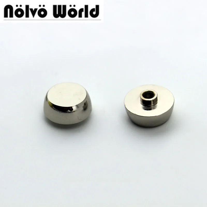 50pcs 4 colors 13mm round head metal silver stud DIY bag bottom rivets