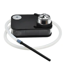 Modern Acrylic Hookah Shisha Black Narguile Nargile Smoking Water Pipe With LED Light factory wholesale Drop Shipping