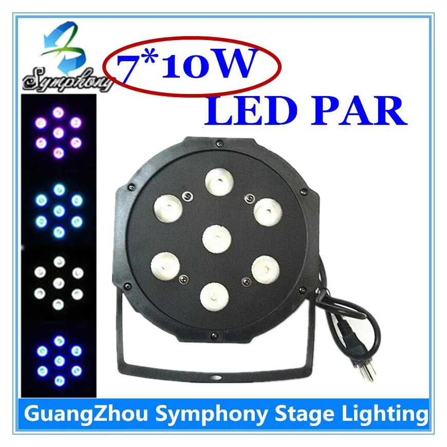 

Best Price   7x10w RGBW 4in1 LED Par Light for Stage Party Wedding Event  dmx control disco lights professional dj equipment