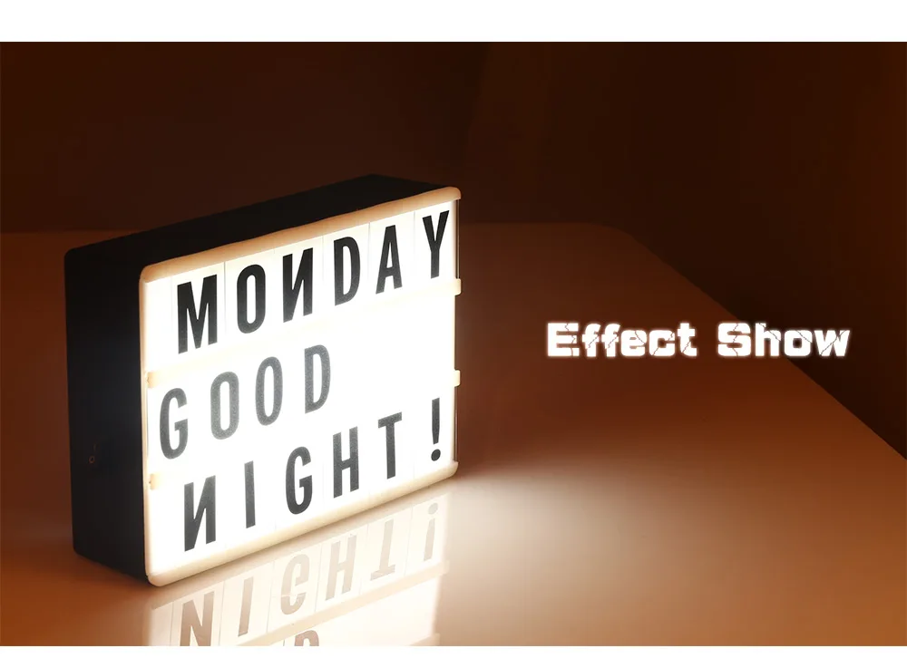 DIY Letter Combination Light Box