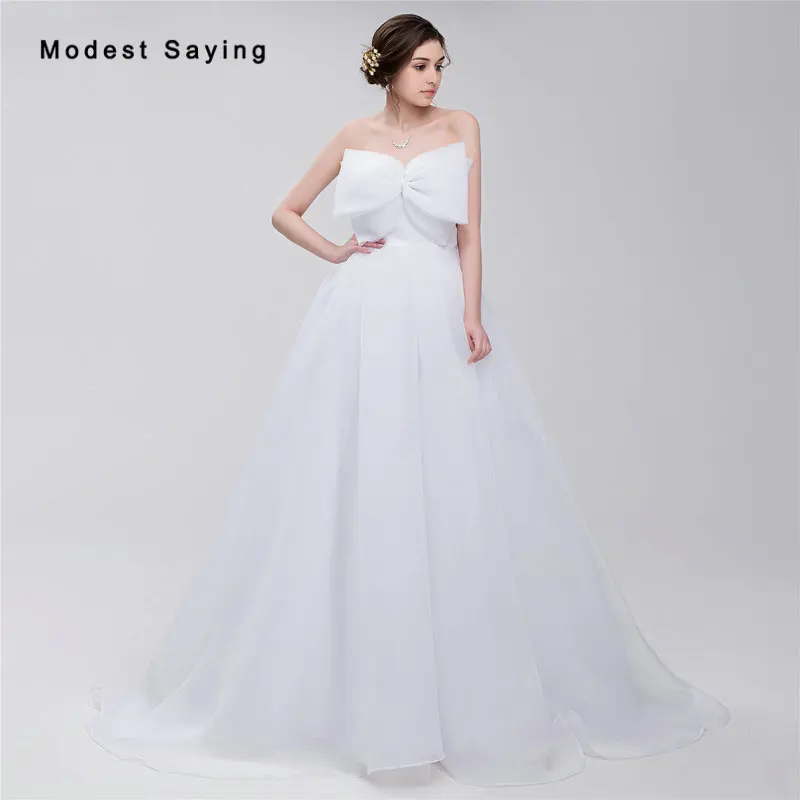 Aliexpress.com : Buy Simple White Ball Gown Wedding ...