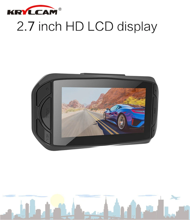 Krylcam R800 Мини Full HD1080P видеорегистратор 2 7 дюймовый экран NTK96658 + 323 Автомобильный