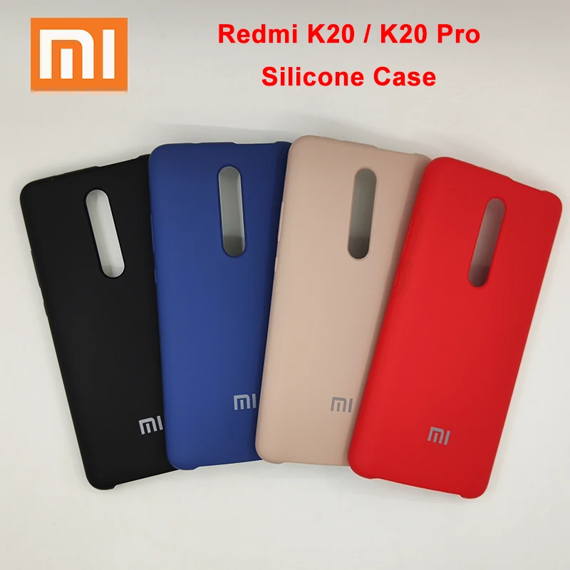 

Original Xiaomi redmi k20 k20 pro Silky Soft-Touch Liquid Silicone Case Full Protective Back Cover For Redmi K20 Pro Case & Logo