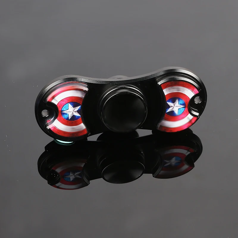 

1pc Alloy Finget Bearings Decompression Toy Bearings EDC Gyro Toys With Box Cartoon Map Bearings Fidget Spiners