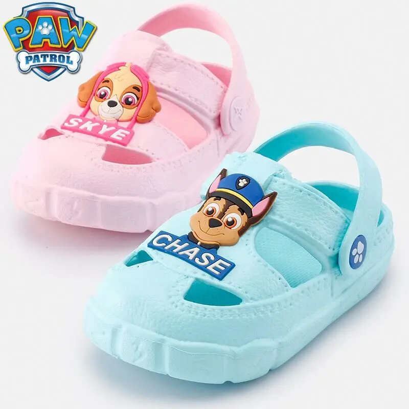 

New Genuine paw patrol children shoes baby slippers summer cartoon indoor anti-skid boys girls chase skye slippers Figure Toys
