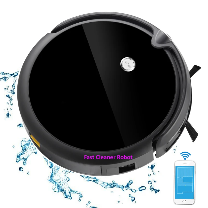  2020 Newest Clean Robot Vacuum Cleaner With CameraSmart Navigation Map Smartphone WIFI APP ControlW