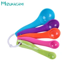 Новые Весы комбинированный комплект мерных ложек из 5 пластиковых грамм ложка для молока порошок приправа мерная ложка MS-00081