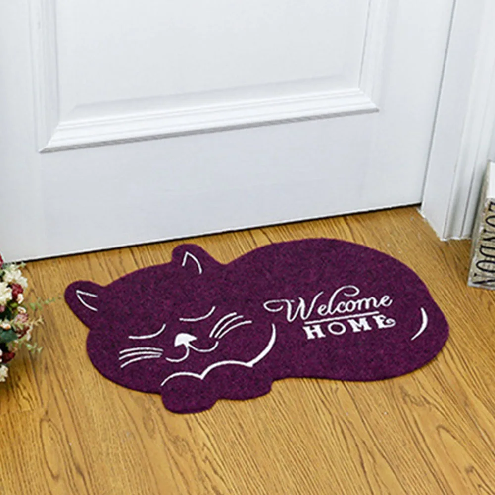 

Cat Shape Anti-slip Rug Door Entry Water Absorption Carpet Indoor Bathroom Mat for children Bathroom Rug Bath Pad Carpets Hot