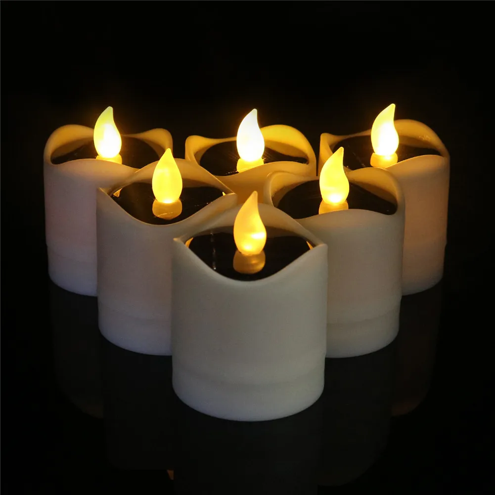 

Waterproof Electric Candle Simulation Flameless Solar Powered LED Candle Light #5