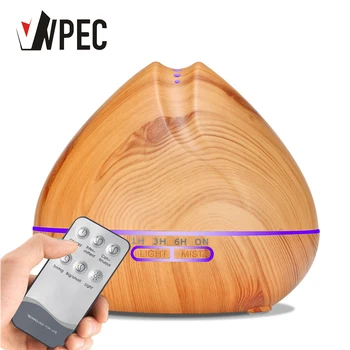

VVPEC 500ml Humidifier Remote Control Essential Oil Diffuser Cool Mist Humidifier EU AU UK US Plug Air Humidifier