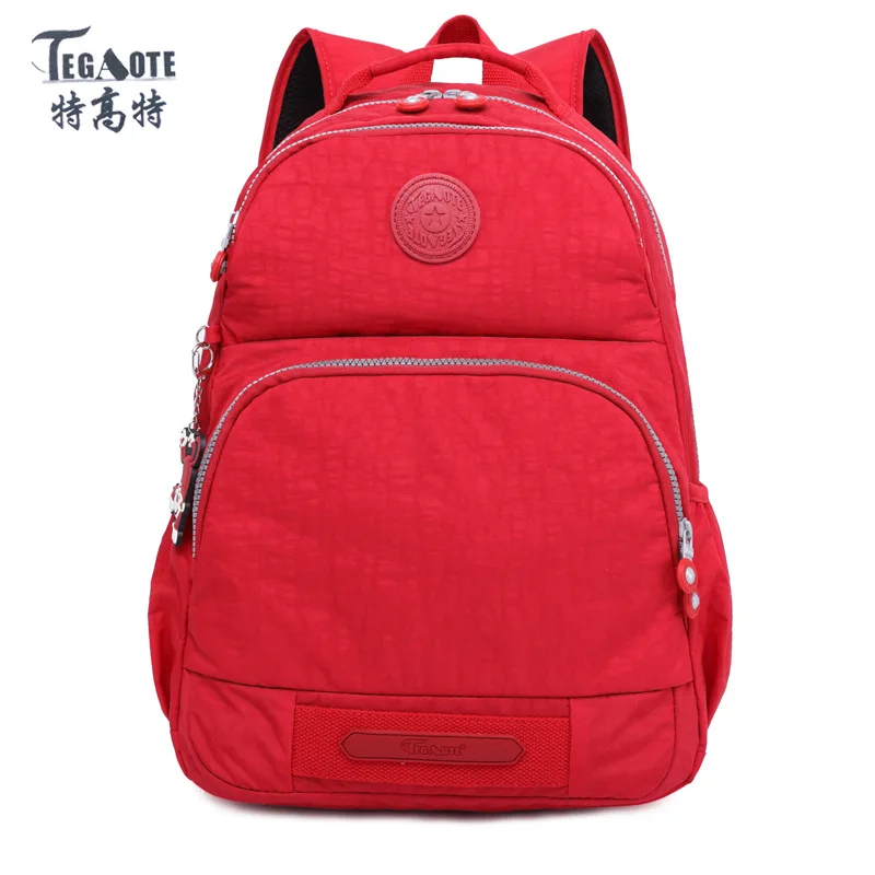 

TEGAOTE Light Pattern Backpack Women Mochila Feminina Nylon Waterproof Shoulder Backpack Female Spring Computer Backpack bolsa