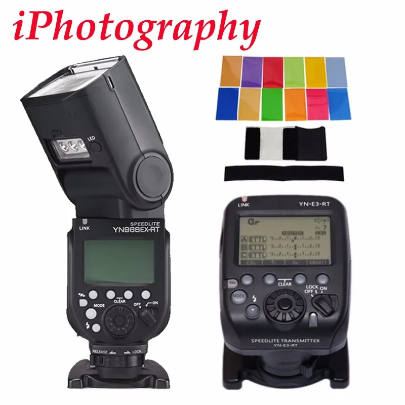 YONGNUO Flash inalámbrico LED para cámara Canon, Flash Speedlite Master