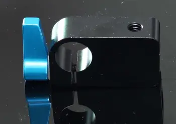 

single Rod clamp with 1/4" hole and 3/8" hole for 15mm Support Rail Rig Rail