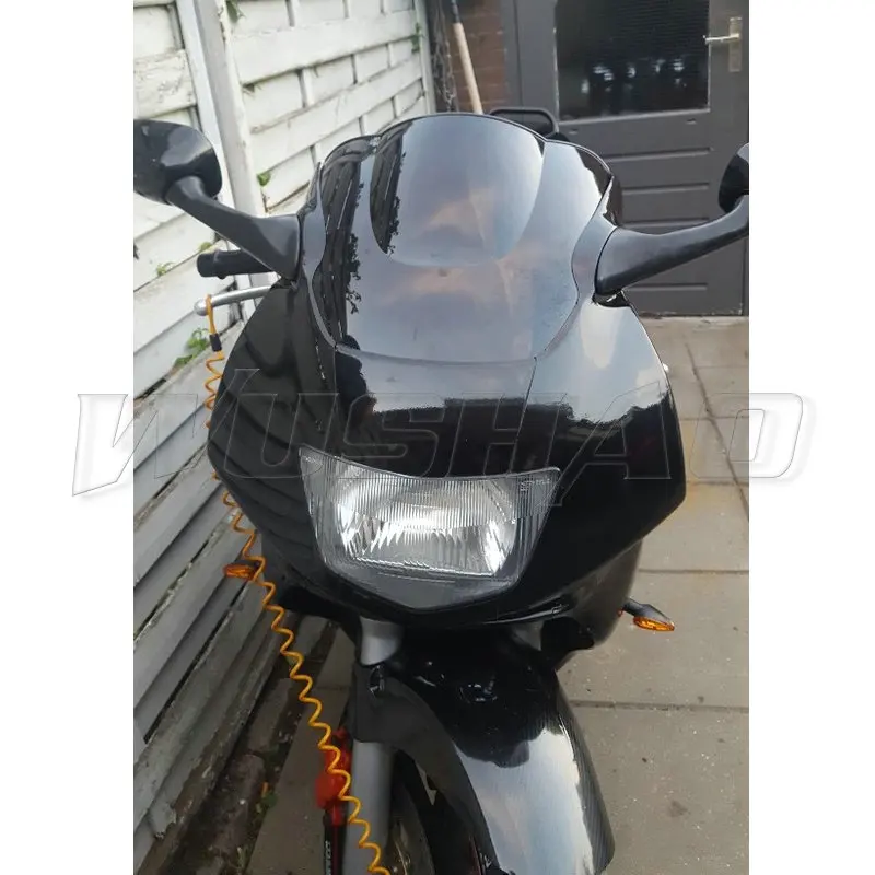 Мотоцикл двойной пузырь лобовое стекло ветер экран для 1995 1996 1997 1998 Honda CBR600F CBR600F3 CBR 600 F 600F F3 ЧЕРНЫЙ 98 - Цвет: Black