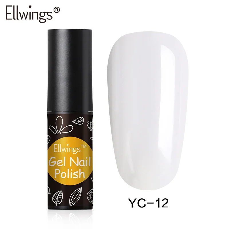 Ellwings, новинка, 6 цветов, Камуфляжный цвет, УФ лак для ногтей, удлиняющий, твердый, желе, натуральный, строительный, поли гель - Цвет: YC12