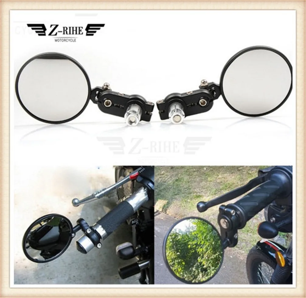 Мотоцикл Руль заднего вида боковое зеркало для Kawasaki ZRX1100 ZRX1200 ZX1100 ZZR1400 ninja250 ZXR400