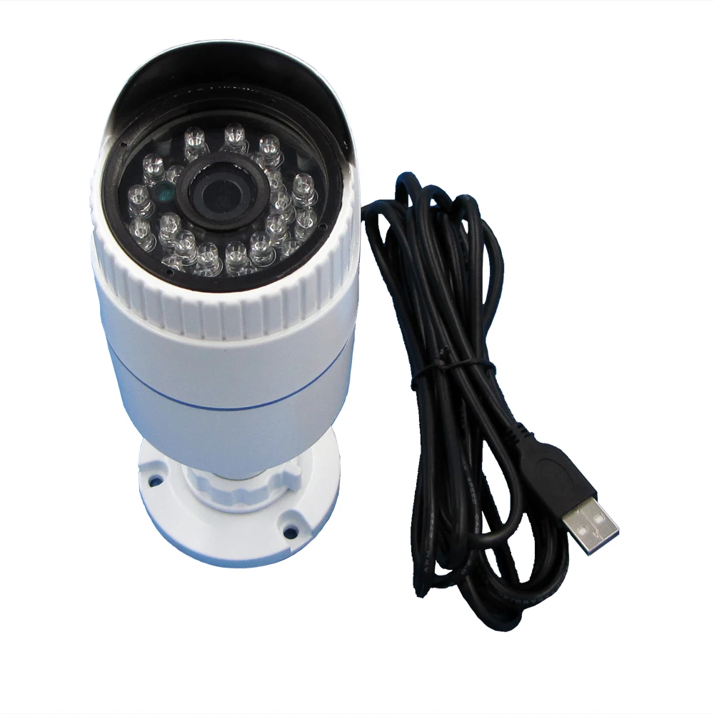 VGA 640x480P IR Cut IR Led Day Night Vision USB Camera Aluminum Bullet Case Vandal Proof