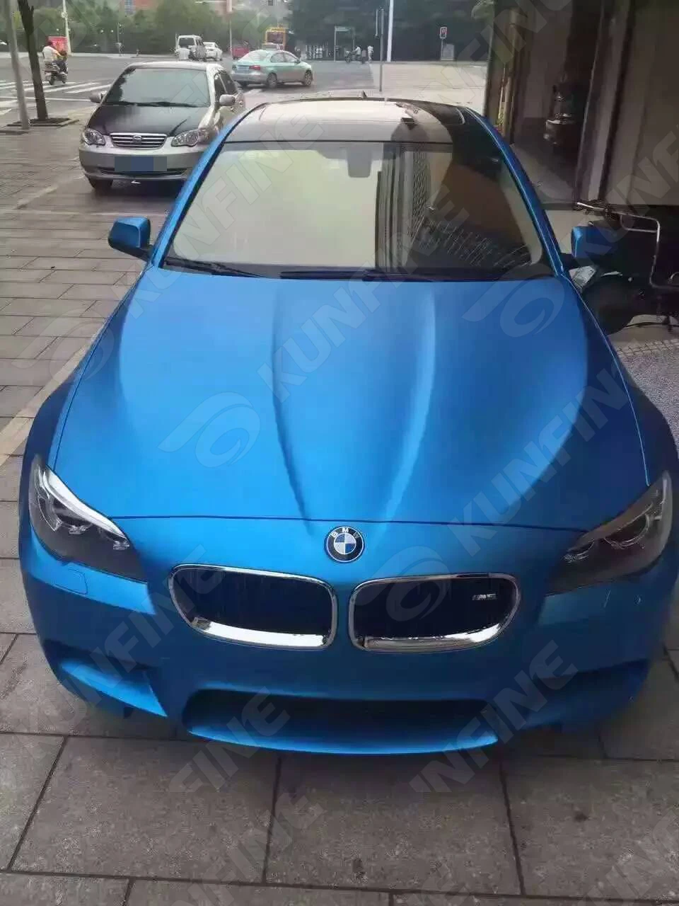 Buy Car Styling Wrap Matt Ice Light Blue Car Vinyl