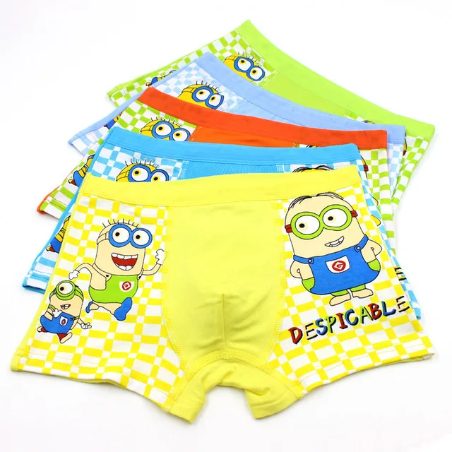 3 10 age Boys underwear panties Despicable Me/Minions children pants