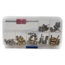 41 шт. r12 r134a Авто-кондиционеры A/C шин Клапан ядро стволовых удаления Tool Kit отопления