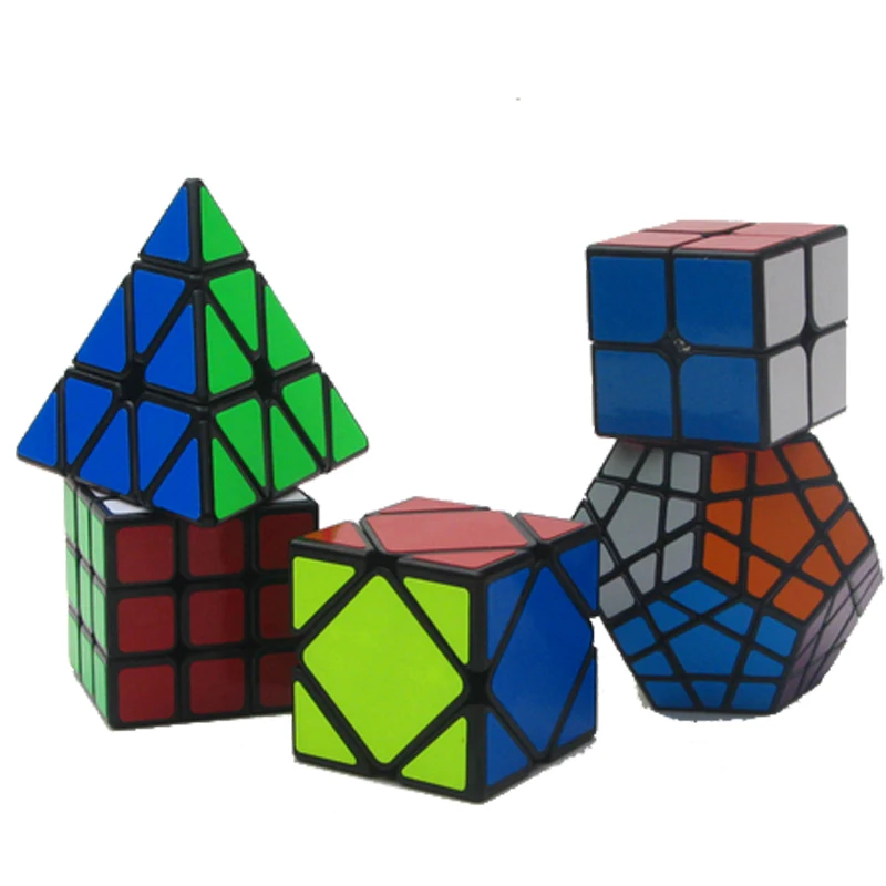 5 шт./компл. 2x2x2 3x3x3, волшебный Скорость Профессиональный Кубик Рубика Кубик Megaminx развивающие обучающие игрушки для детей Головоломка Куб Волшебные
