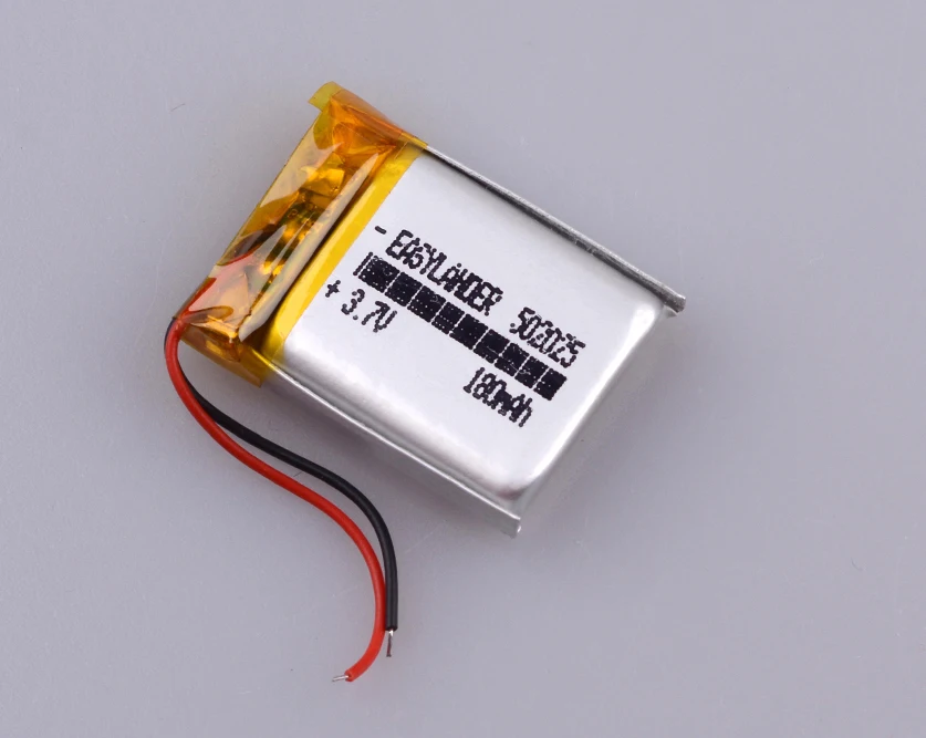 502025 3,7 в 180 мАч литий-полимерный аккумулятор для bluetooth-гарнитуры браслет с подвеской в виде мыши наручные часы 052025 gps трекер MP3 MP4