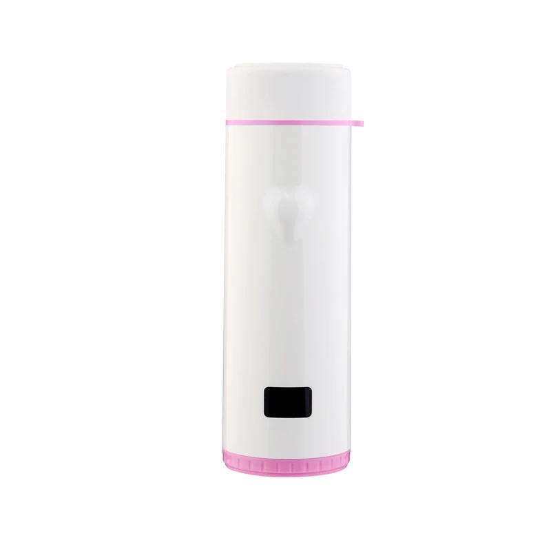 360 мл изоляционная бутылка из нержавеющей стали простой дизайн герметичный Portebla Sports voyage Space светодиодный - Цвет: White pink