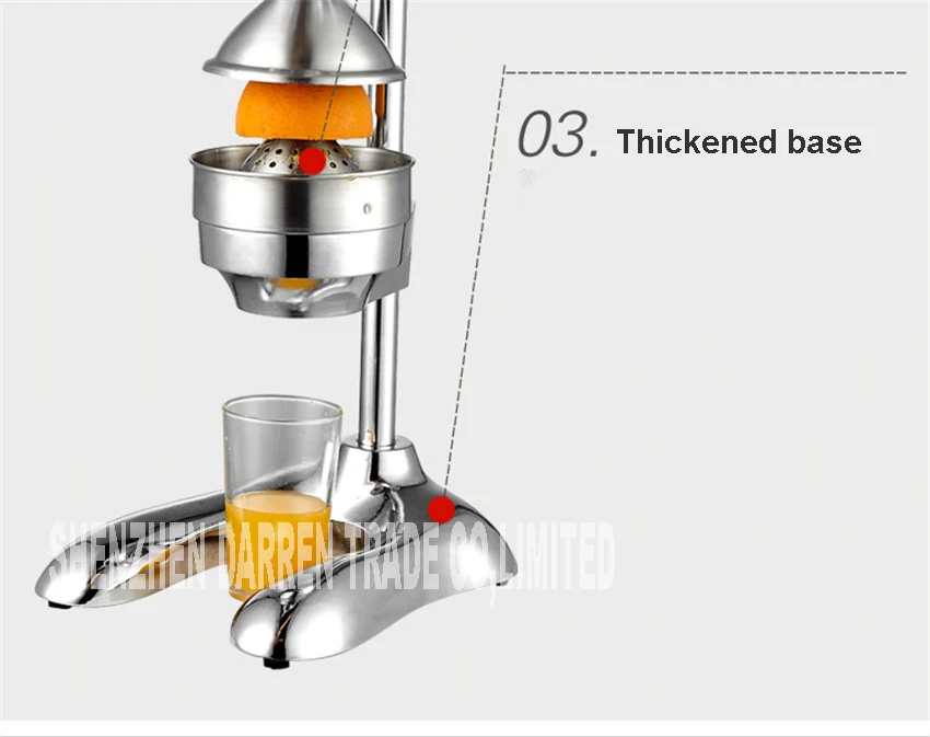 Домашняя Соковыжималка из нержавеющей стали 304, соковыжималка для цитрусовых, апельсинов, лимона, фруктов, ручная соковыжималка, коммерческий пресс