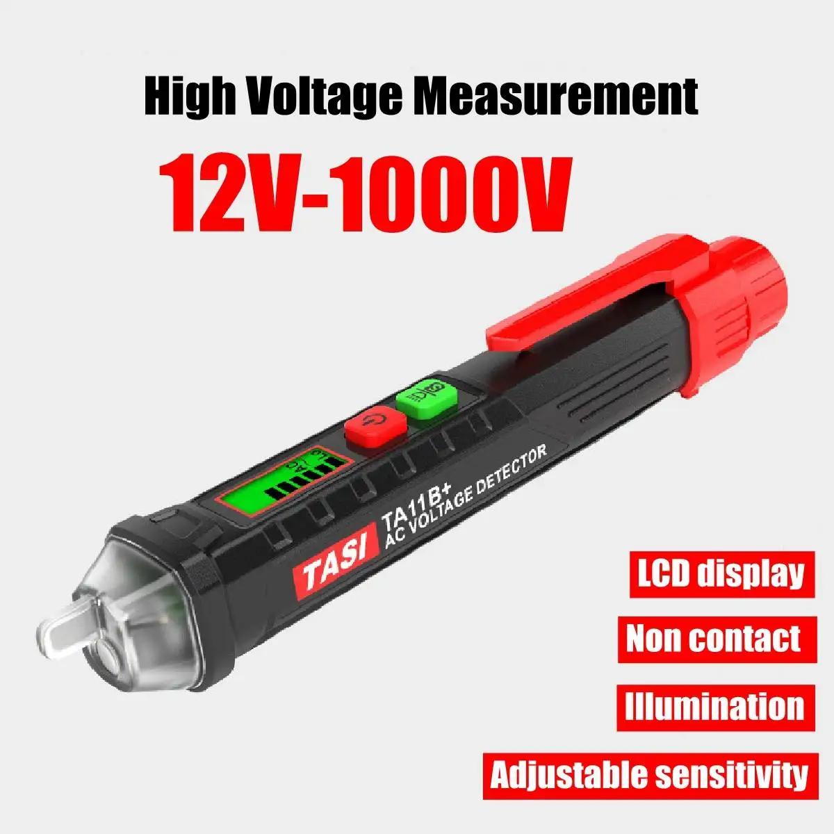 ZEAST AC/DC Digital Display Multi-function Induction Test Pencil Sound/Light Alarm AC / 12~1000V Non-Contact Voltage Detector