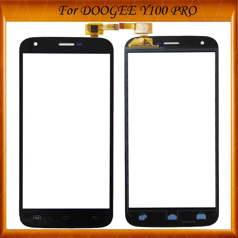 

5.0" Black Touch Screen Glass For Doogee Valencia 2 Y100 Pro Touch Screen Glass Digitizer Panel Lens Sensor