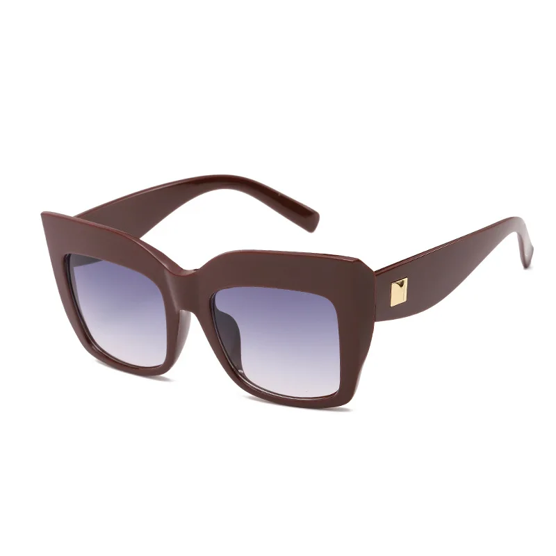 Женские и мужские очки кошачий глаз HBK солнцезащитные в толстой оправе стиле