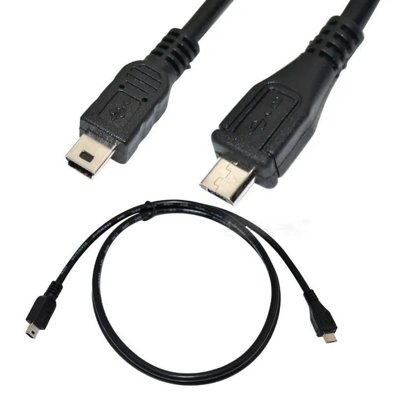 0 25 м USB 2 Mini B 5-контактный штекер к Micro 5pin Мужской Кабель-адаптер | Компьютеры и офис