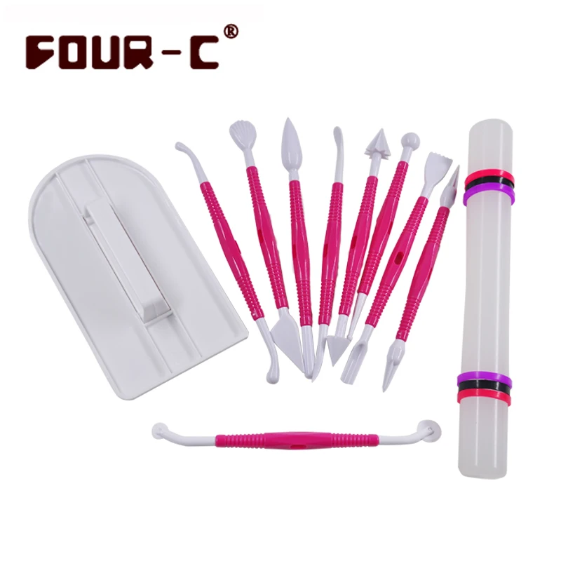 4 Sets Modelling Tool Fondant Cake Decorating Tools Styling Cake Form
