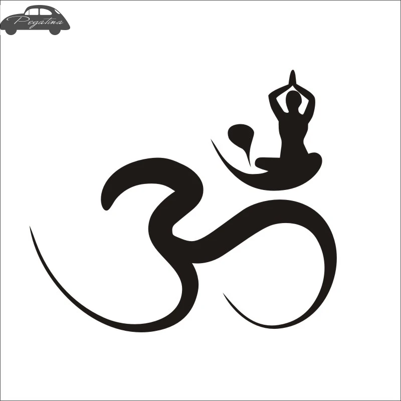 Pegatina Car Yoga Sticker Yoga Decal Hinduism Posters Vinyl Wall Decals