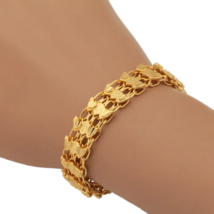 New Design Heart Bracelet Gold Color 