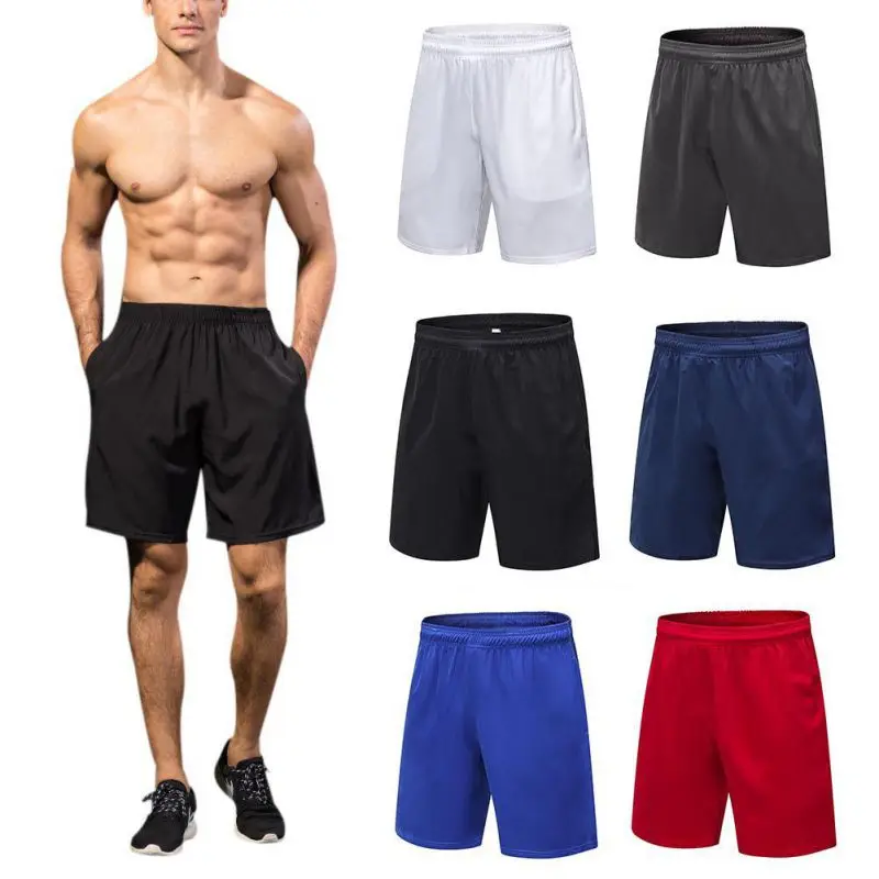 

2018 New Running Shorts Men Compression Marathon Quick Dry Gym Tights Sport Shorts With Pocket Plus Size Running Shorts Men
