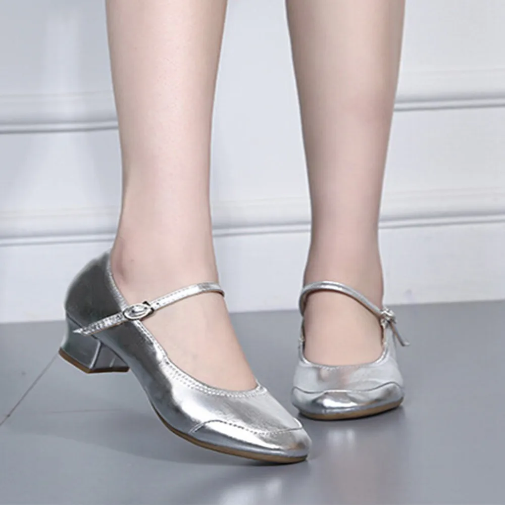 

Women's Soft Soles Wear Resistant Dance Shoes Modern Shoes Buckle Strap Shoes Chaussures simples femmes#ES5