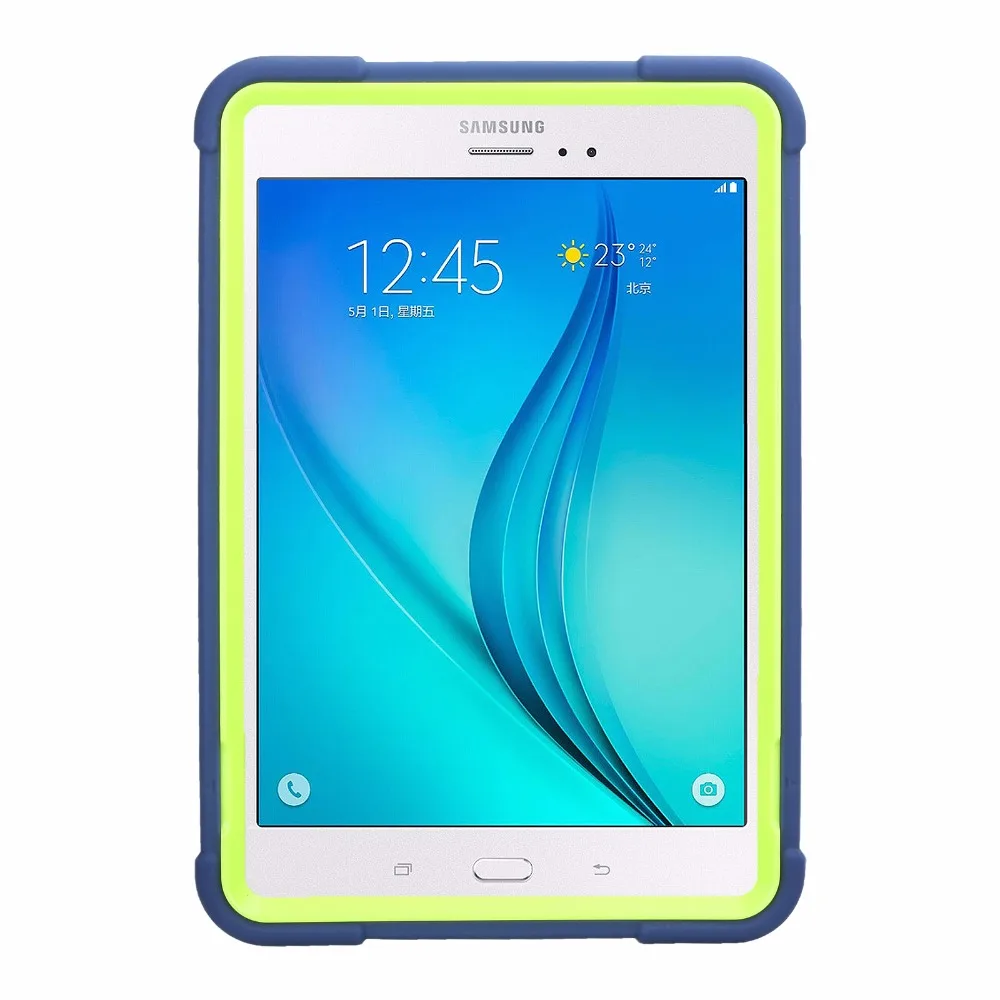 Новинка для Galaxy Tab A 8,0, чехол, гибридный резиновый пластик+ Силиконовый противоударный чехол для samsung Galaxy Tab A 8,0 SM-T355 SM-T350