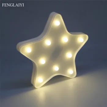 

Cute Leds Star Lamp 3D Marquee Star Led Night Light Starfish Table Lamps For Kids Children Gift Party Wedding Room Decor