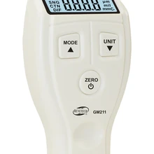 0~ 1500um ЖК-дисплей Плёнки покрытие Толщина Калибр метр 2in1 fe/NFe-магнитной поверхности Краски покрытий Толщина измерения gm211