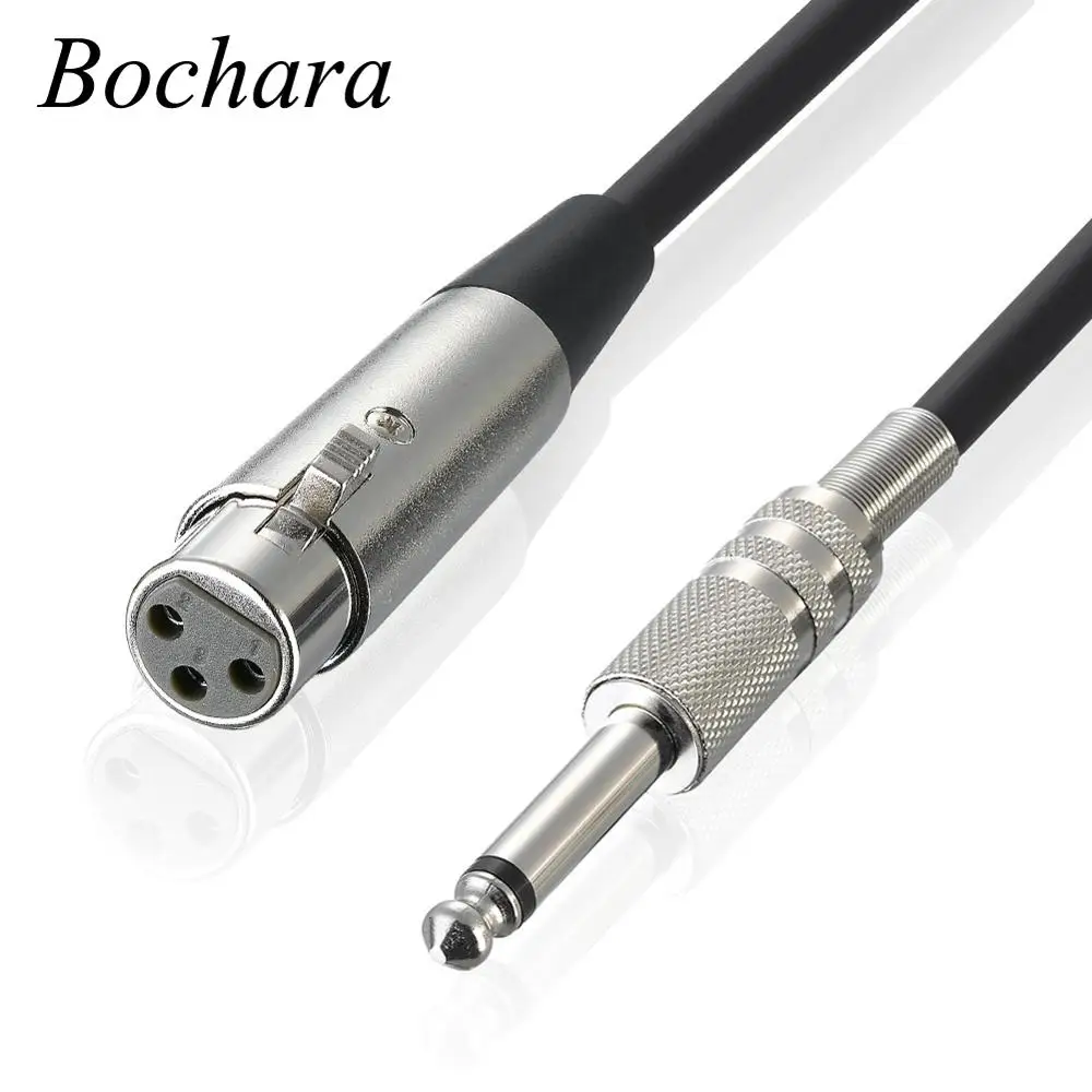 25Ft XLR 3P Female to 1//4INCH TS MONO Male Microphone Cable
